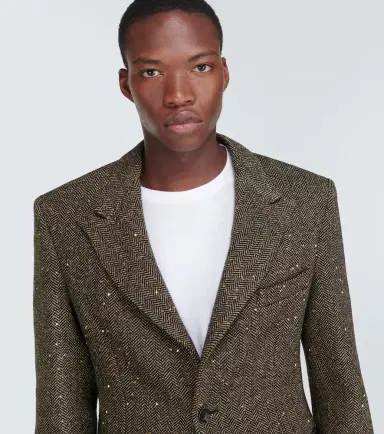 Winnie New York Herringbone wool-blend jacket | Thumbnail 4 Winnie New York Herringbone wool-blend jacket | Thumbnail 4