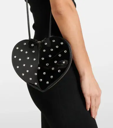 Alaïa Alaïa Le Caur studded leather crossbody bag | Thumbnail 4