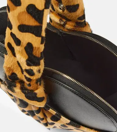 Alaïa Alaïa Le Cache Caur calf hair and leather clutch | Thumbnail 2