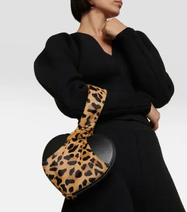 Alaïa Alaïa Le Cache Caur calf hair and leather clutch | Thumbnail 5