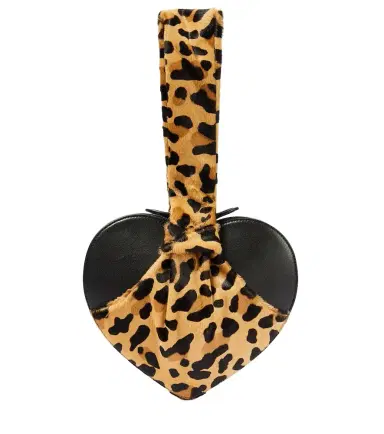 Alaïa Alaïa Le Cache Caur calf hair and leather clutch | Thumbnail 1