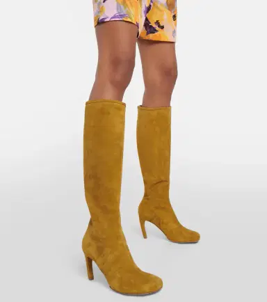 Dries Van Noten Suede knee-high boots | Thumbnail 2