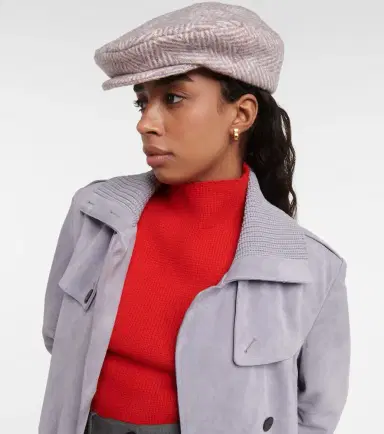 Ruslan Baginskiy Herringbone wool-blend cap | Thumbnail 3