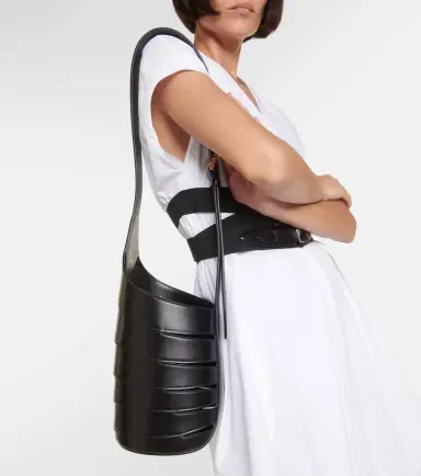 Alaïa Alaïa Babel Small leather shoulder bag | Thumbnail 4 Alaïa Alaïa Babel Small leather shoulder bag | Thumbnail 4