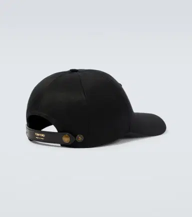 Tom Ford Embroidered canvas and leather cap | Thumbnail 2