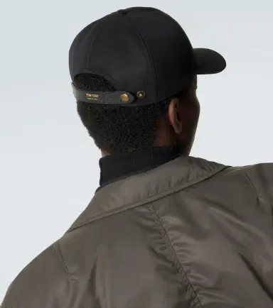 Tom Ford Embroidered canvas and leather cap | Thumbnail 4