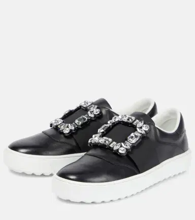Roger Vivier Very Vivier embellished leather sneakers | Thumbnail 2 Roger Vivier Very Vivier embellished leather sneakers | Thumbnail 2