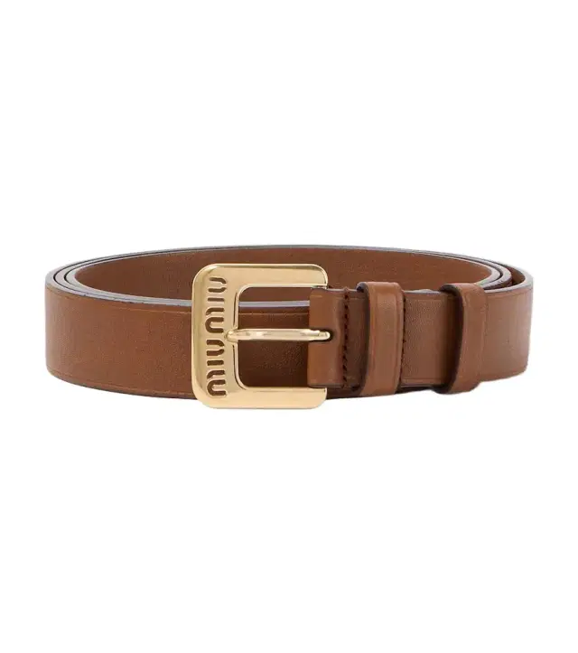Miu Miu Logo leather belt