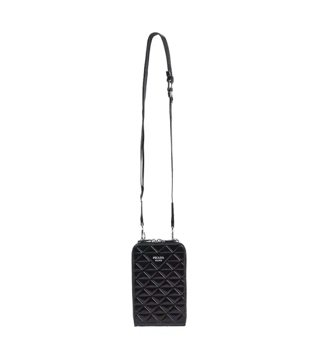 Embellished leather phone case