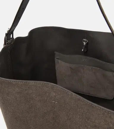 TOTEME Belted suede tote bag | Thumbnail 5