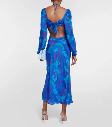 Rixo Kamilla printed georgette maxi dress | Thumbnail 2