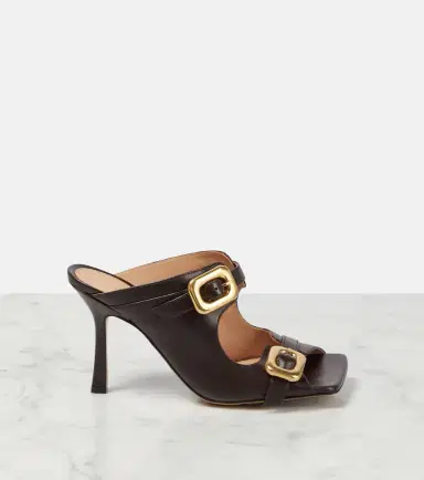 Bottega Veneta Leather mules | Thumbnail 2