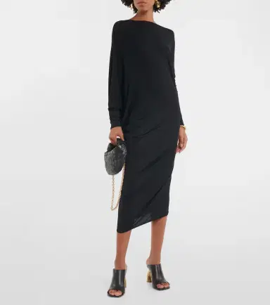 Wolford Crêpe jersey midi dress | Thumbnail 2