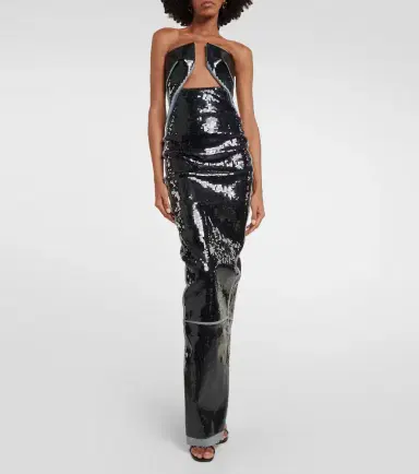 Rick Owens Strapless sequined gown | Thumbnail 5