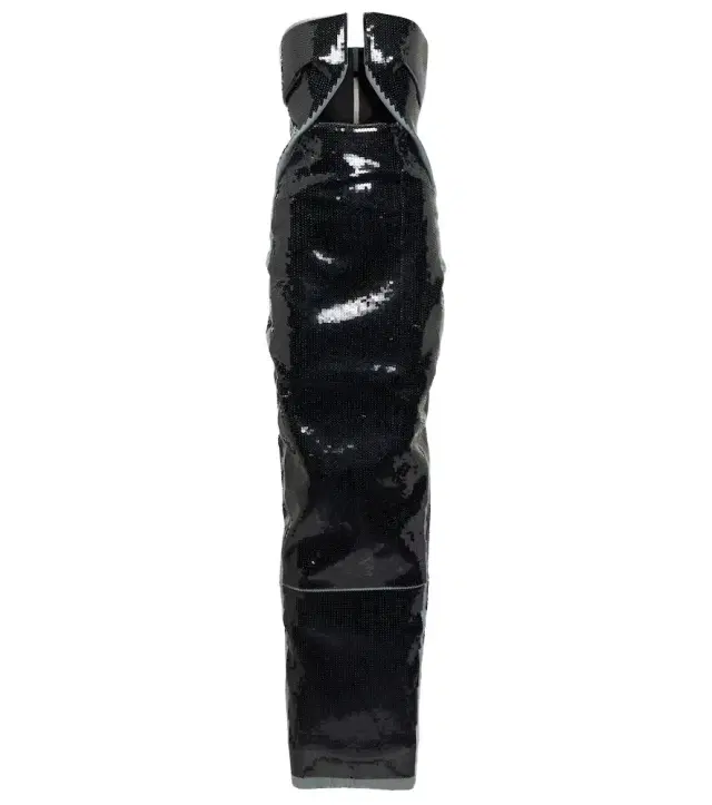 Rick Owens Strapless sequined gown