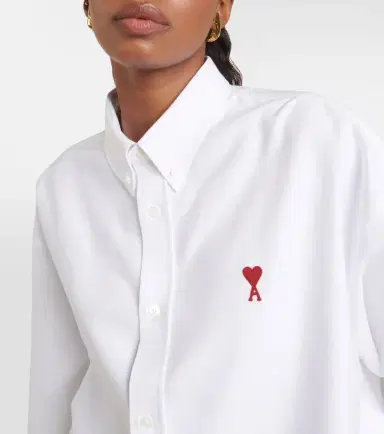 AMI PARIS Ami De Caur cotton poplin shirt | Thumbnail 2