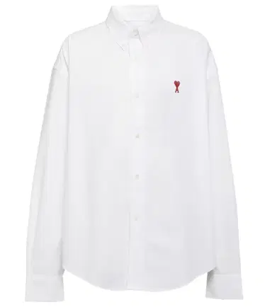 AMI PARIS Ami De Caur cotton poplin shirt | Thumbnail 1