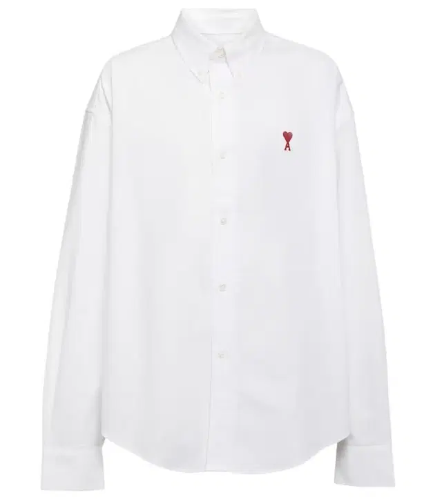 Ami Paris Ami De Caur cotton poplin shirt