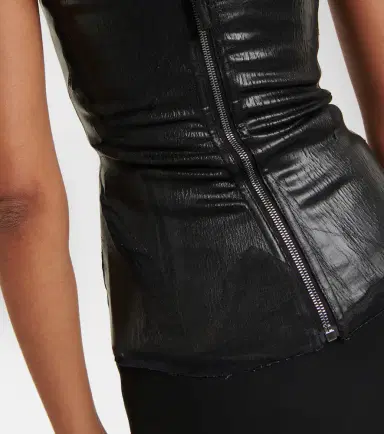 Rick Owens Coated denim bustier | Thumbnail 2