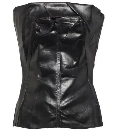Rick Owens Coated denim bustier | Thumbnail 1
