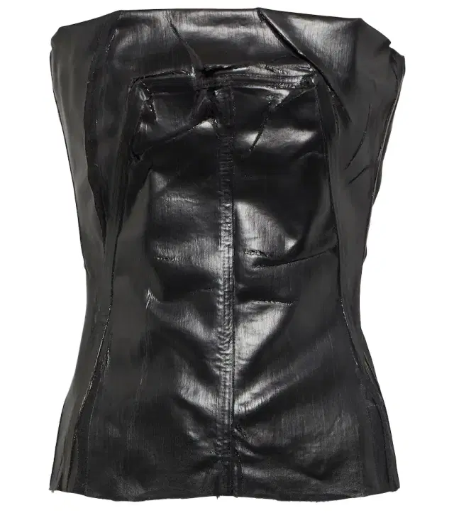 Rick Owens Coated denim bustier