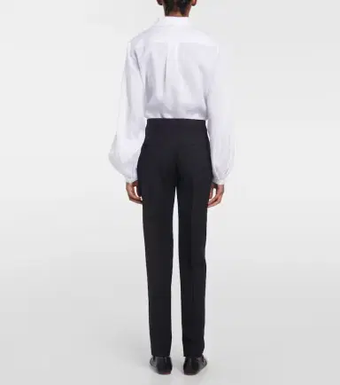 Gabriela Hearst Francisco high-rise straight wool pants | Thumbnail 4 Gabriela Hearst Francisco high-rise straight wool pants | Thumbnail 4
