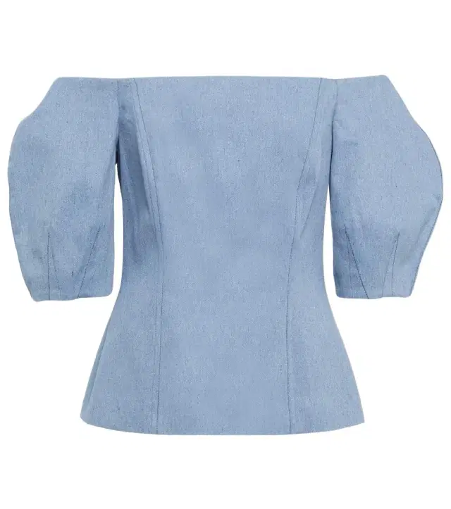 Gabriela Hearst Ellen off-shoulder cotton top