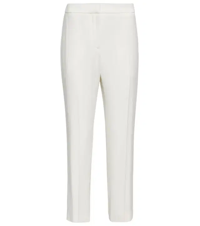 McQueen Mid-rise slim crêpe pants