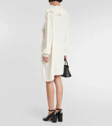 MM6 MAISON MARGIELA Ruffle-trimmed minidress | Thumbnail 2