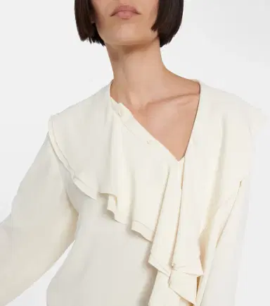 MM6 MAISON MARGIELA Ruffle-trimmed minidress | Thumbnail 3