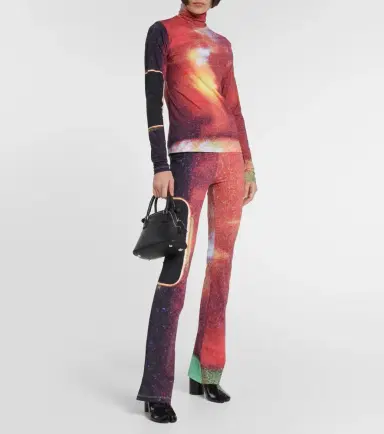 MM6 MAISON MARGIELA Printed turtleneck top | Thumbnail 3
