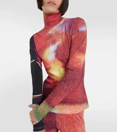 MM6 MAISON MARGIELA Printed turtleneck top | Thumbnail 4