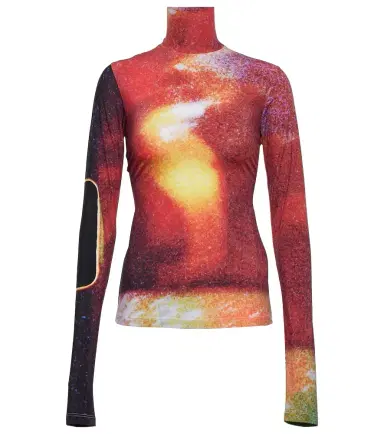 MM6 MAISON MARGIELA Printed turtleneck top | Thumbnail 1