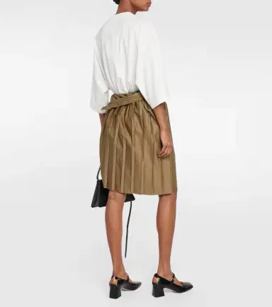 MM6 MAISON MARGIELA Pleated asymmetric midi skirt | Thumbnail 2