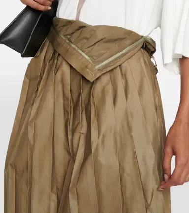 MM6 MAISON MARGIELA Pleated asymmetric midi skirt | Thumbnail 3
