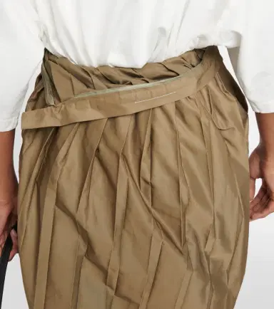 MM6 MAISON MARGIELA Pleated asymmetric midi skirt | Thumbnail 5