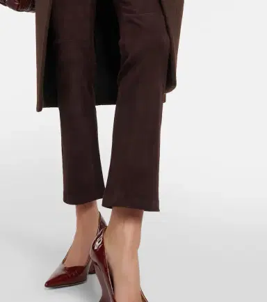 STOULS JP Twenty mid-rise bootcut suede pants | Thumbnail 3 STOULS JP Twenty mid-rise bootcut suede pants | Thumbnail 3
