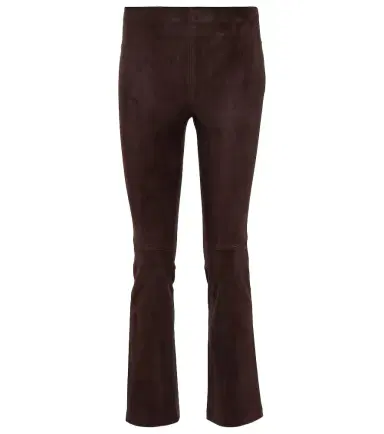 STOULS JP Twenty mid-rise bootcut suede pants | Thumbnail 1 STOULS JP Twenty mid-rise bootcut suede pants | Thumbnail 1