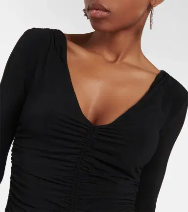 Isabel Marant Laly ruched jersey midi dress | Thumbnail 2