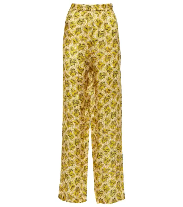 Isabel Marant Piera printed silk-blend straight pants