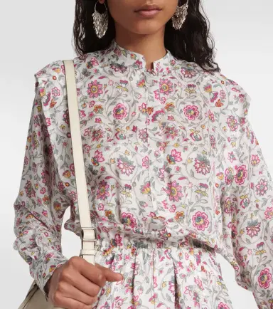 Isabel Marant Lokeya floral midi dress | Thumbnail 2 Isabel Marant Lokeya floral midi dress | Thumbnail 2