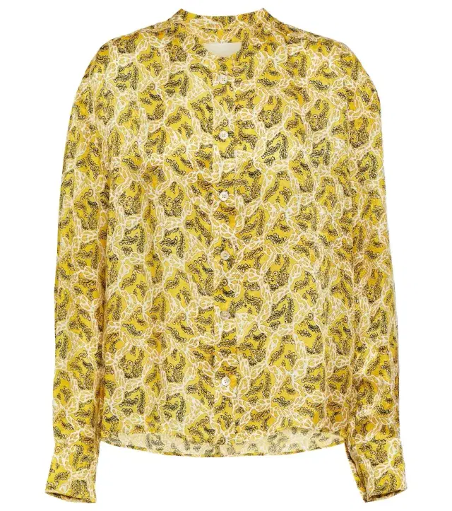 Isabel Marant Leidy printed satin blouse