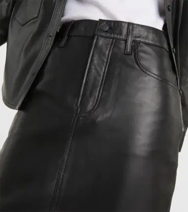 Wardrobe.NYC Wardrobe. NYC Back-slit leather maxi skirt | Thumbnail 3 Wardrobe.NYC Wardrobe. NYC Back-slit leather maxi skirt | Thumbnail 3