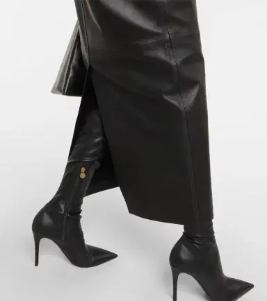 Wardrobe.NYC Wardrobe. NYC Back-slit leather maxi skirt | Thumbnail 5 Wardrobe.NYC Wardrobe. NYC Back-slit leather maxi skirt | Thumbnail 5