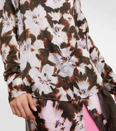 Dries Van Noten Chowy floral silk satin shirt | Thumbnail 5