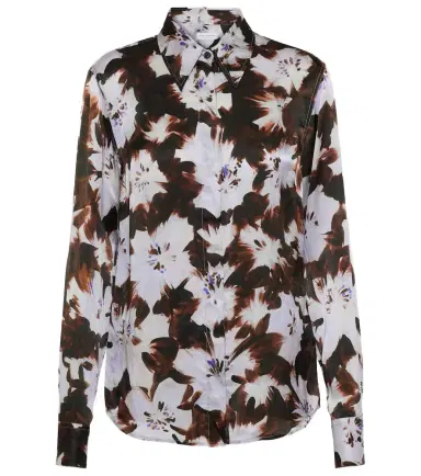 Dries Van Noten Chowy floral silk satin shirt | Thumbnail 1