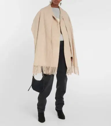 Marant Étoile Scarf-detail wool-blend coat | Thumbnail 3 Marant Étoile Scarf-detail wool-blend coat | Thumbnail 3