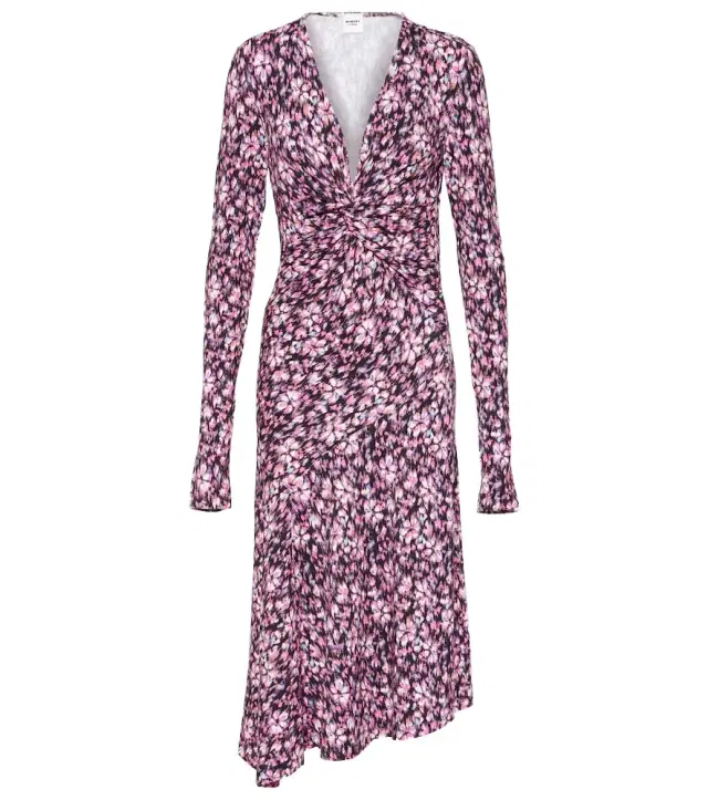 Marant Étoile Lania printed jersey midi dress