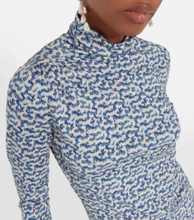 Marant Étoile Lou printed jersey turtleneck top | Thumbnail 4