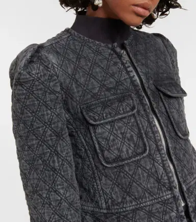 Marant Étoile Deliona quilted denim jacket | Thumbnail 3 Marant Étoile Deliona quilted denim jacket | Thumbnail 3